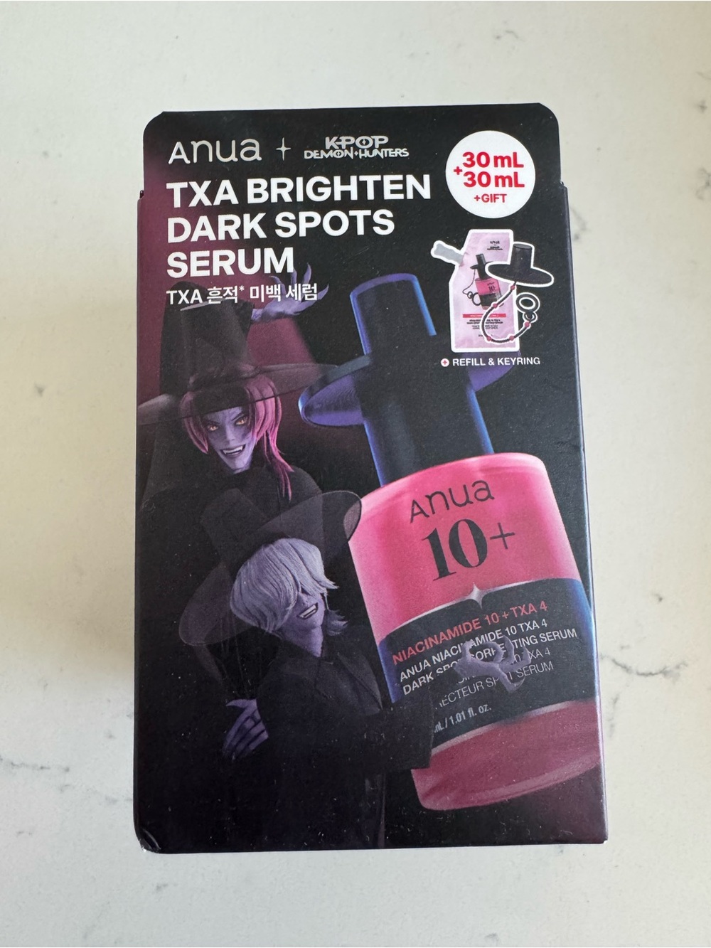 Anua 10+ TXA Brighten Dark Spots Serum kpop demon hunters version